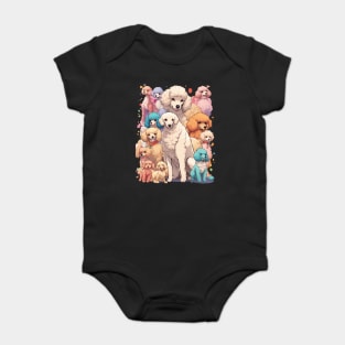 Multicolor Poodel Baby Bodysuit